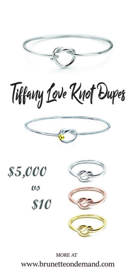 tiffany knot bracelet dupe